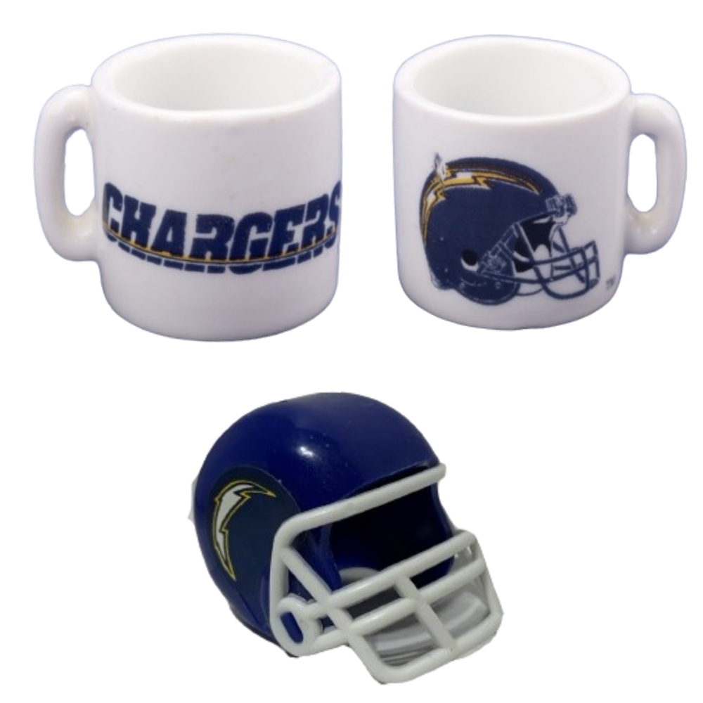 San Diego Chargers NFL Mini Ceramic Mug and Mini Helmet